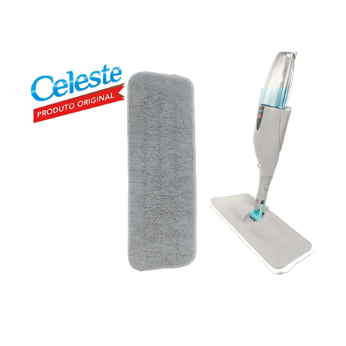 Refil Rodo Mop Spray Celeste Microfibra