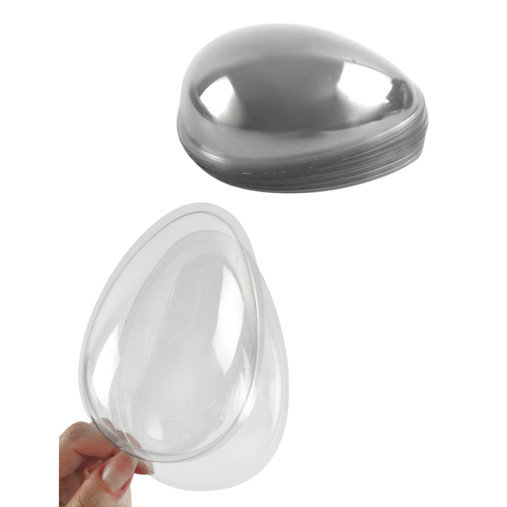 Blister Casca Ovo de Páscoa 150 g Pct c/ 20 - Forma chocolate ovo Páscoa - Berço para ovo de colher em Oferta na Shopee