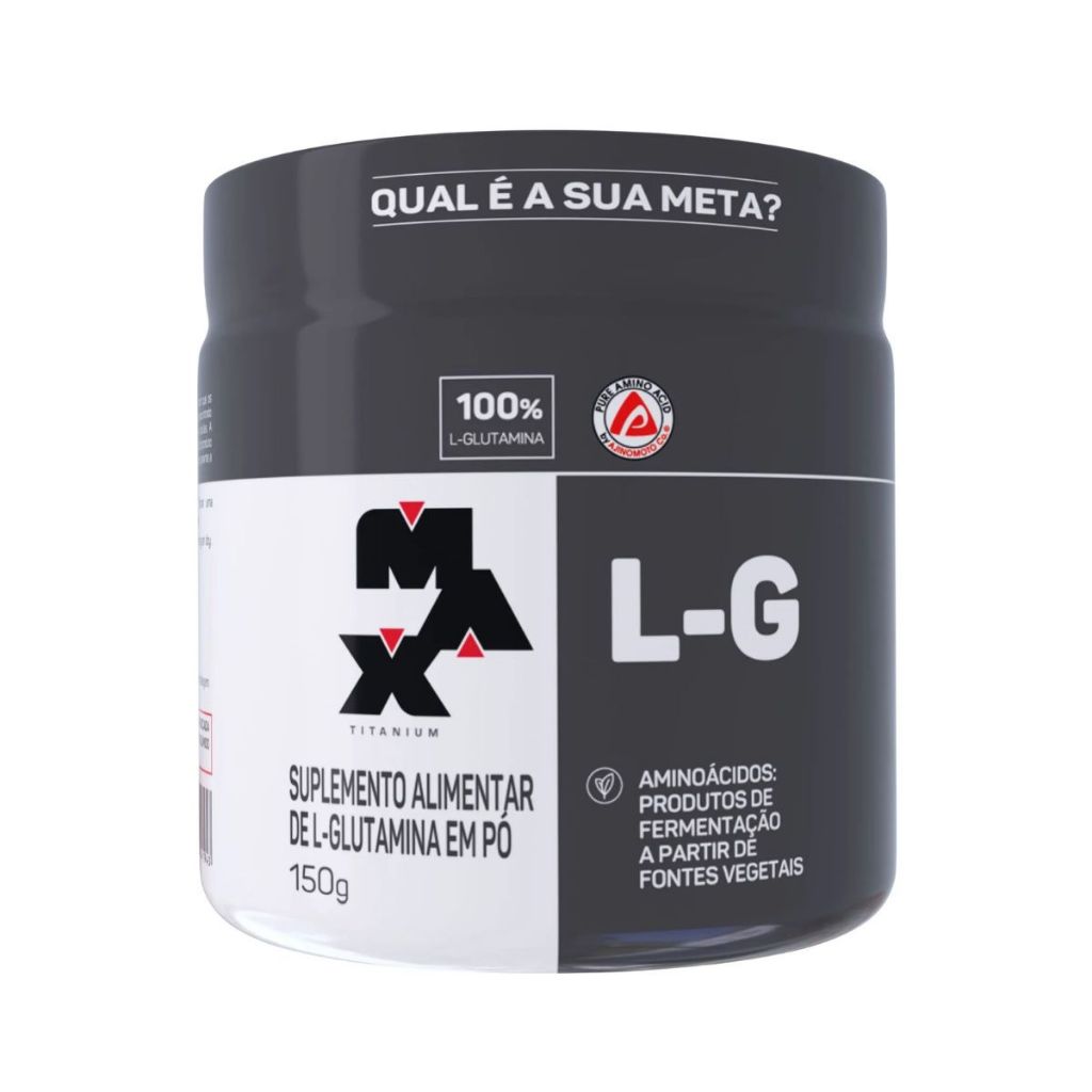 L-Glutamina em Pó L-G Max Titanium 150g