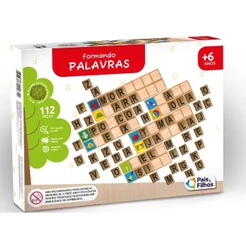 Formando Palavras Em Madeira Jogo Educativo Infantil Pais E Filhos