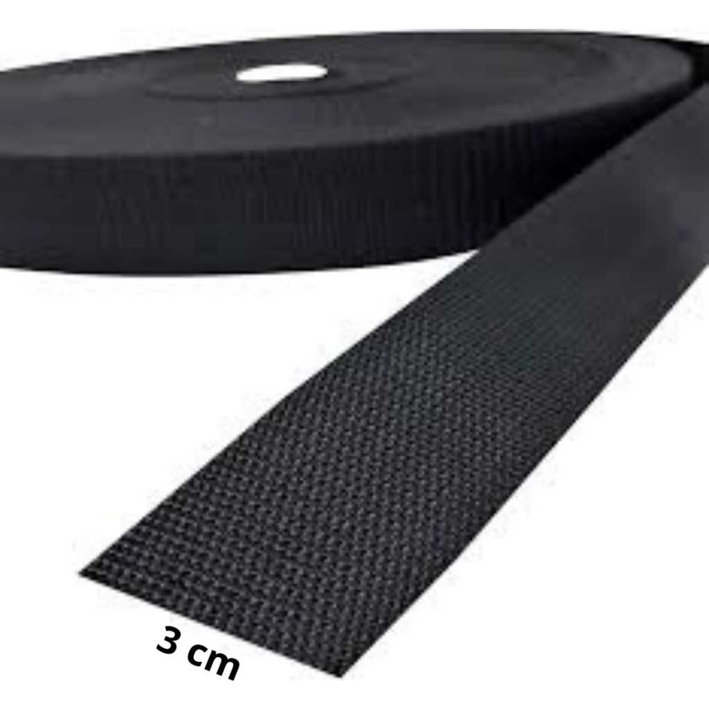 10 Metros Fita Reforçada Ca 30mm 3cm Firme Tira Alça Bolsas mochilas costura cinto cinta necessaire confecção em geral