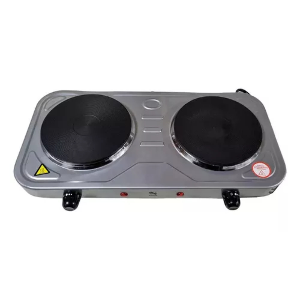 Fogão Elétrico Portatil 2 Bocas Cooktop Mesa 2000w Potente Eletrodomésticos