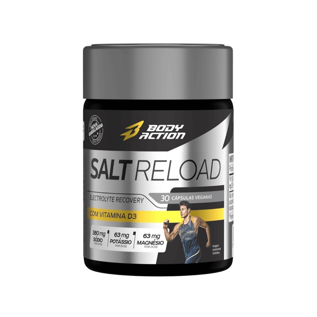 Cápsulas de Sal Salt Reload 30 Cápsulas repositor eletrólitos - Bodyaction em Oferta na Shopee