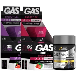 Kit 2x Caixas Gas Gel Energético 20 Sachês + Salt Reload