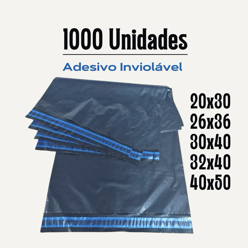 Envelopes De Segurança Kit 1000 Embalagem Tipo Correio Saco Inviolável 20x30 26x36 30x40 32x40 40x50 em Oferta na Shopee