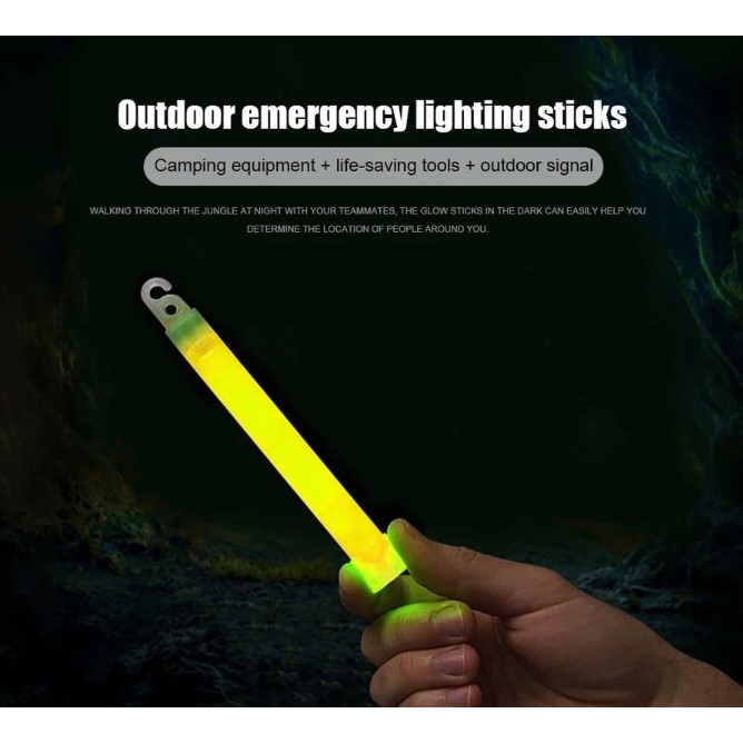 Cyalume Bastão Luz Química Para Pesca Camping Sobrevivência Emergência 4123