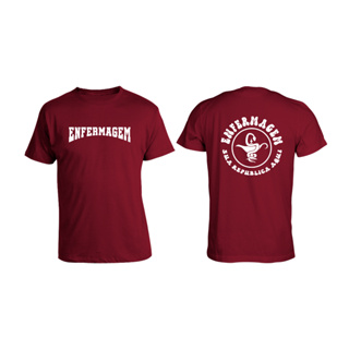 Camiseta Uniforme Personalizado Universitário Faculdade Enfermagem em Oferta na Shopee