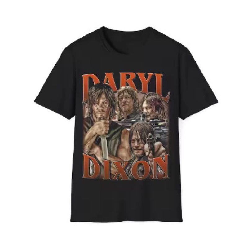 Camiseta Camisa Daryl Dixon Adulto/Infantil Lançamento Unissex Em Algodao the walking dead Blusa Série
