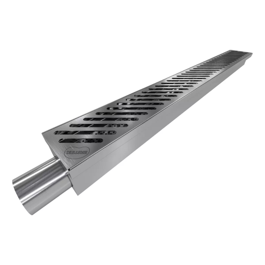 Ralo Grelha Inox Para Cozinha Industrial Linear Coletor 50cm