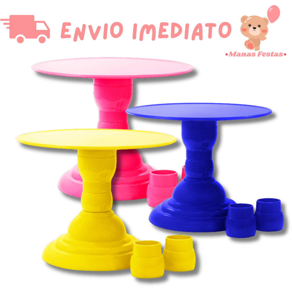 Boleira Royale 28cm para Suporte e Decoração de Festas e Eventos + Variedade de Cores