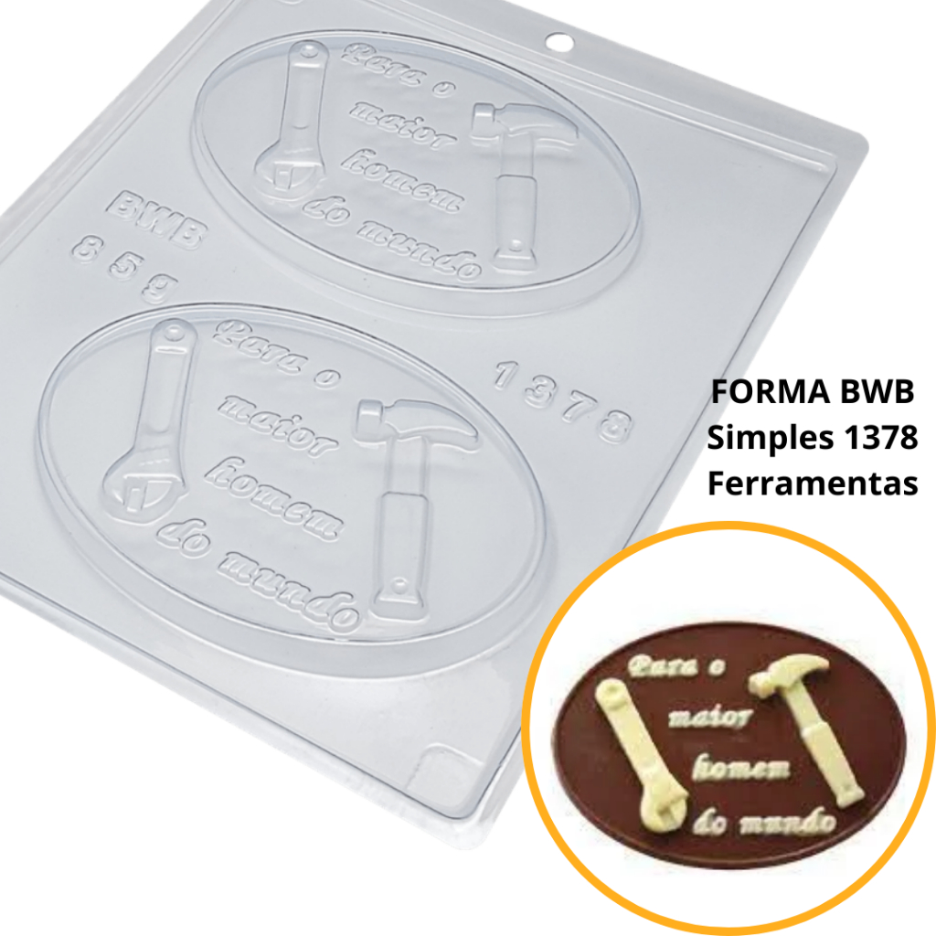 1~10 Forma Simples (H7) Cód. 1378 - Ferramentas em Acetato BWB Para Bombom, Doces,  Dia Dos Pais em Oferta na Shopee