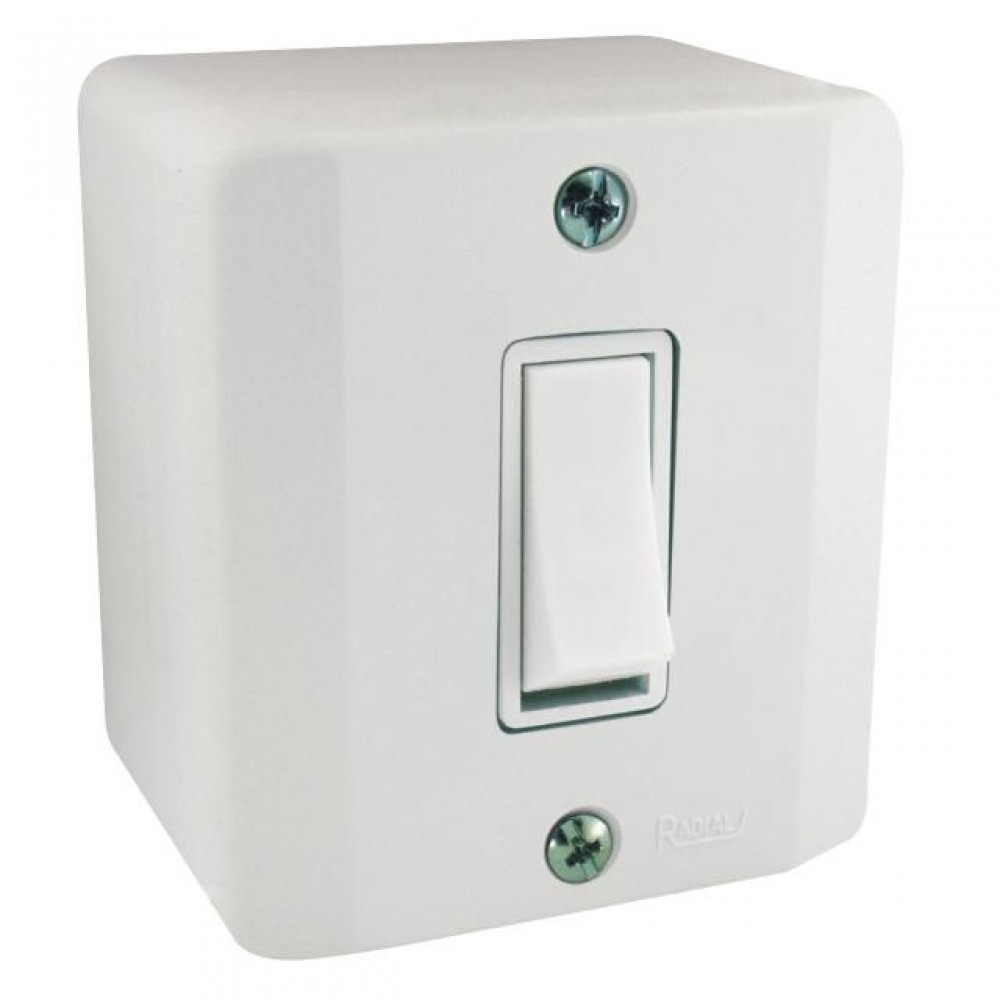 Interruptor Simples Com Caixa Sobrepor Externo