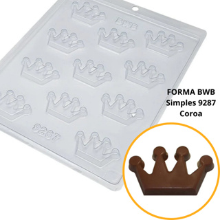 1~10 Forma Simples  Coroa 9287 -(F4) em Acetato BWB Para Bombom e Doces de Chocolate Páscoa em Oferta na Shopee