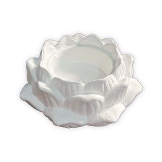 Incensário Flor de Lótus Sem Base Em Gesso Cru em Oferta na Shopee
