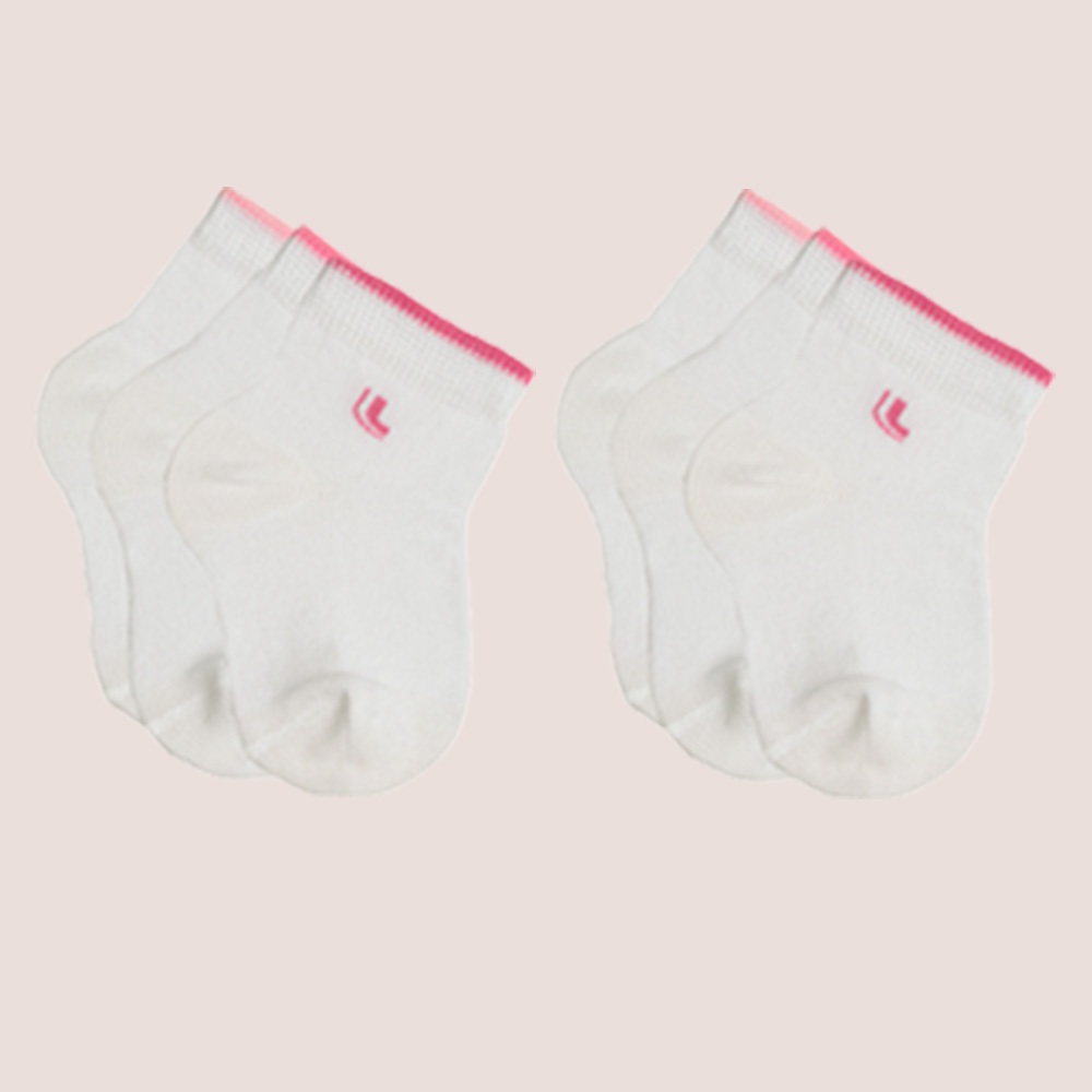 Kit 6 Pares De Meias Lupo Infantil Baby Masculina e Feminina De Algodao Basicas