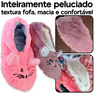 Pantufa Adulto Forrada Unissex Feminina e Masculina com Sola Antiderrapante em Oferta na Shopee