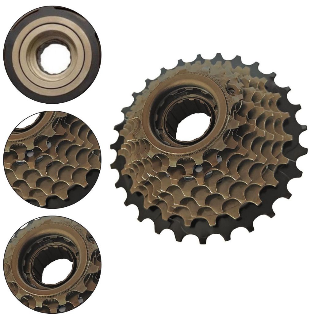 CATRACA Roda Livre 8v Velocidades - Bike Mtb 13/28d Rosca Importada 24 Marchas