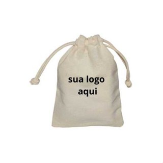 Saquinho de Algodão 10x15 Cordão Embutido / Arte Própria - 10 em Oferta na Shopee