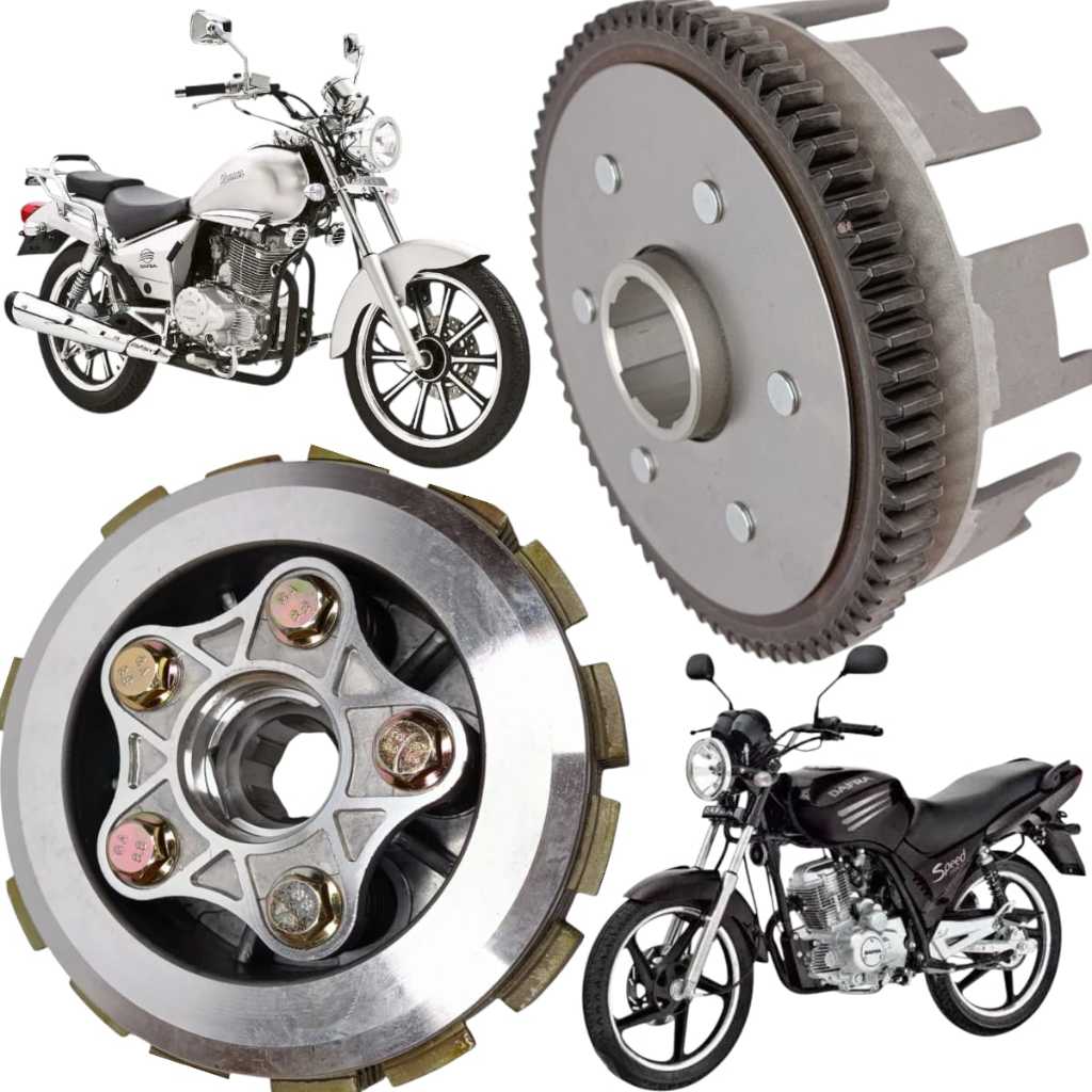Campana de Embreagem + Embreagem Completa Kansas 150 2008 a 2015 Speed 150 2008/ 2015