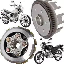 Campana de Embreagem + Embreagem Completa Kansas 150 2008 a 2015 Speed 150 2008/ 2015