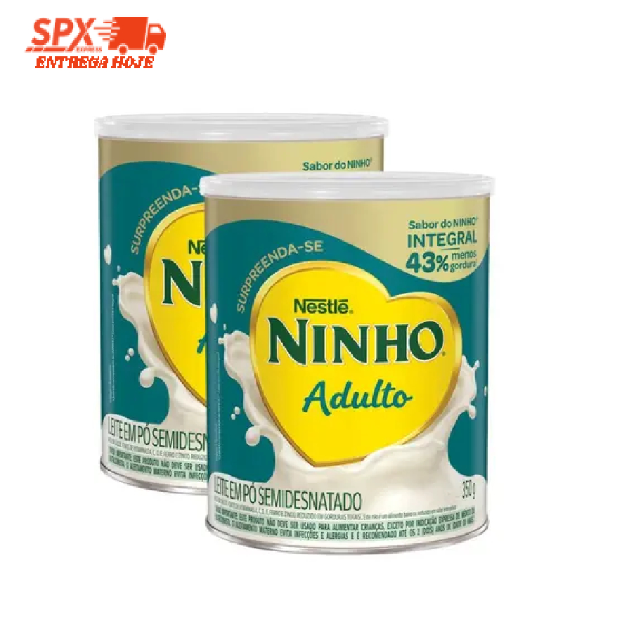 Kit 2 Leite em Pó Ninho Adulto Lata 350g