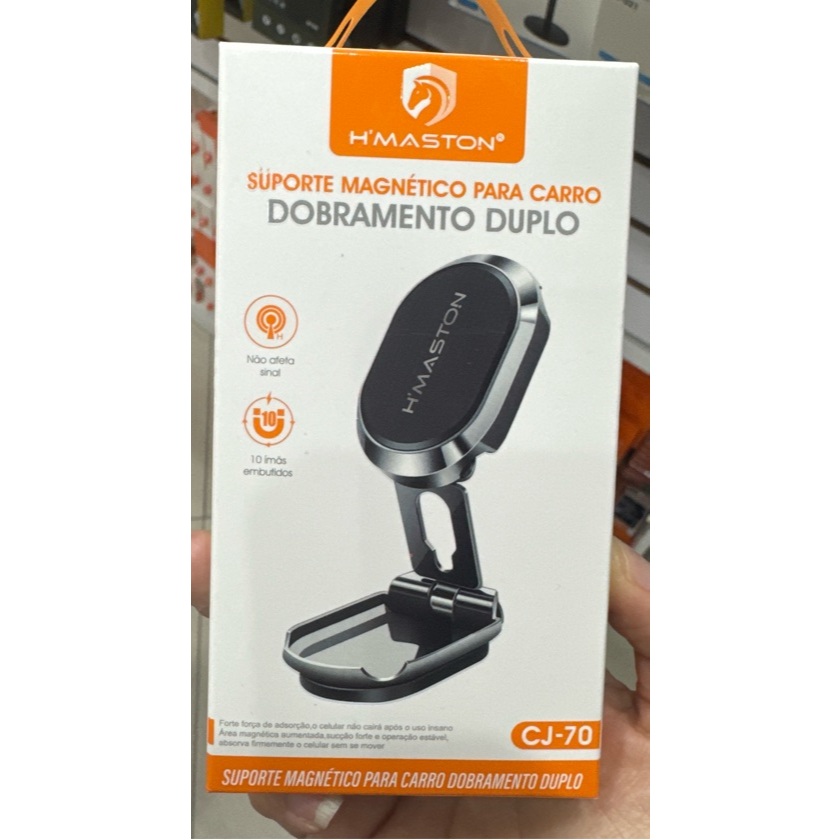 Suporte Celular Magnético Para Veicular H'maston Cj-70 em Oferta na Shopee