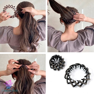 Moda Feminina Bun Clipe De Veludo Cabelo Rabo De Cavalo Fivela Grampo De Garra Ninho De Pássaro em Oferta na Shopee