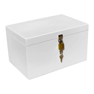 Caixa Organizador Caixa Pra Presente Bau Com Cadeado Kraft em Oferta na Shopee