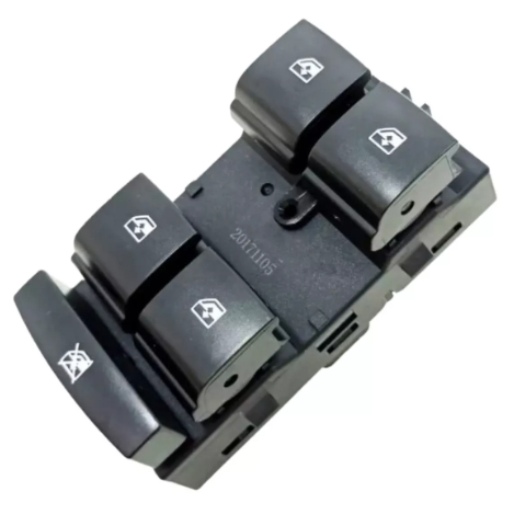 Botão Comando Vidro Elétrico Onix Prisma Spin Cobalt 2010 2011 2012 2013 2014 2015 Quadruplo 4 Vidros Lado Esquerdo