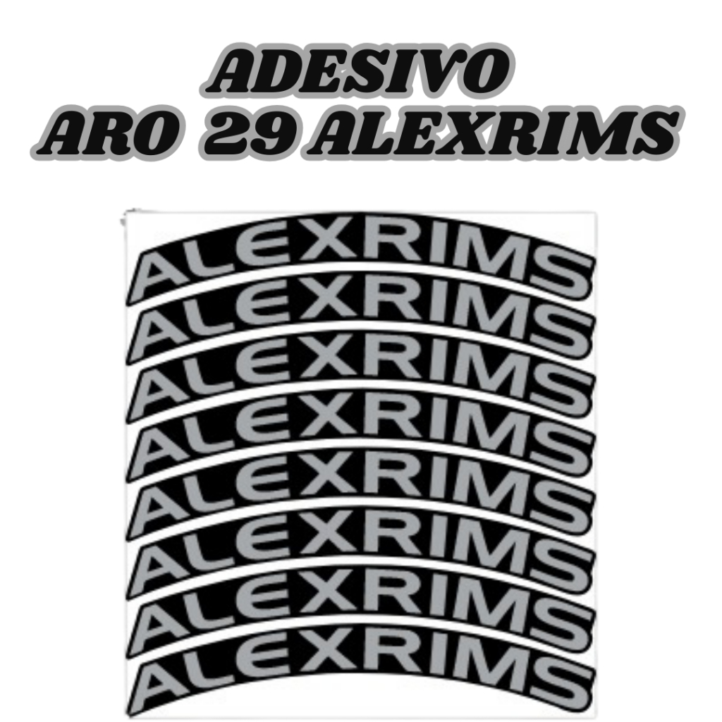 Adesivos de aro ALEXRIMS Aro 29 Mtb Bicicleta Freio a disco 8 UNIDADES