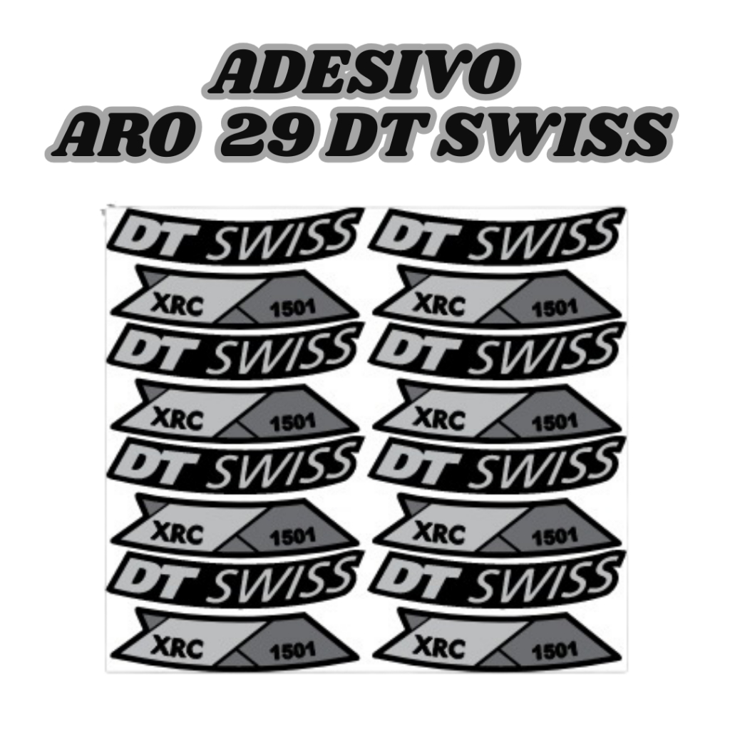 Adesivos de aro DT SWISS Aro 29 Mtb Bicicleta Freio a disco 8 UNIDADES