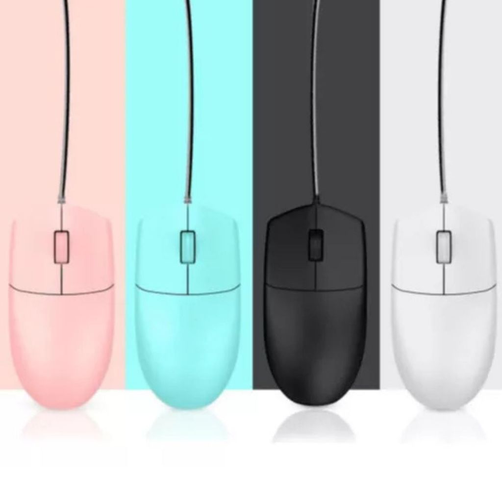 Mouse Óptico com Fio Usb 3 Botões 1000dpi - Designe Ergonômico e ambidestro