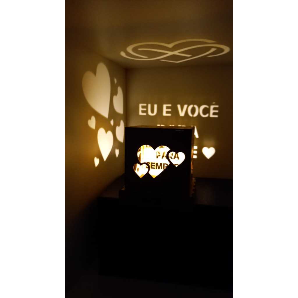 Luminária cubo, luminária, luz, presente, abajur, quarto, presente, gift, mdf, artesanato