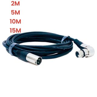 Cabo Microfone Xlr Canon Macho X Femea 90 Graus Balanceado Dmx Bm800