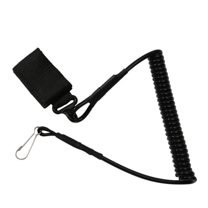 Fiel Retrátil cordão Tático em espiral Retrátil Pistola Segurança Airsoft 9342 em Oferta na Shopee