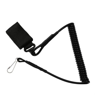 Fiel Retrátil cordão Tático em espiral Retrátil Pistola Segurança Airsoft 9342 em Oferta na Shopee