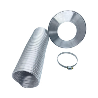 tubo Duto De Exaustão Aro e abraçadeira 80mm 1.50cm Para Aquecedores De Água A Gás em Oferta na Shopee