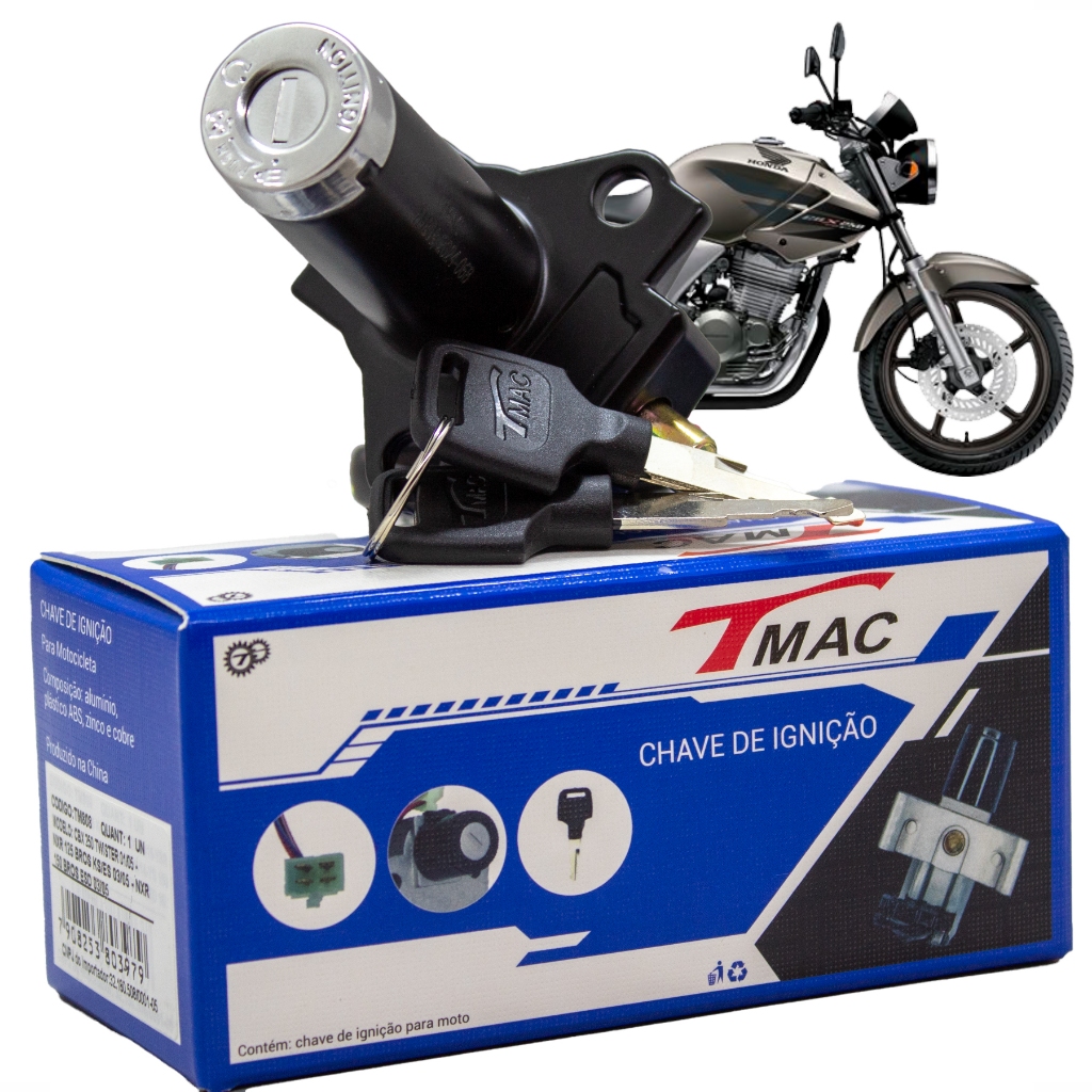Chave De Ignição Para Twister 250 2001 2005 Bros 125 150 Ks Es 2003 2005 ESD Contato Com Trava Miolo