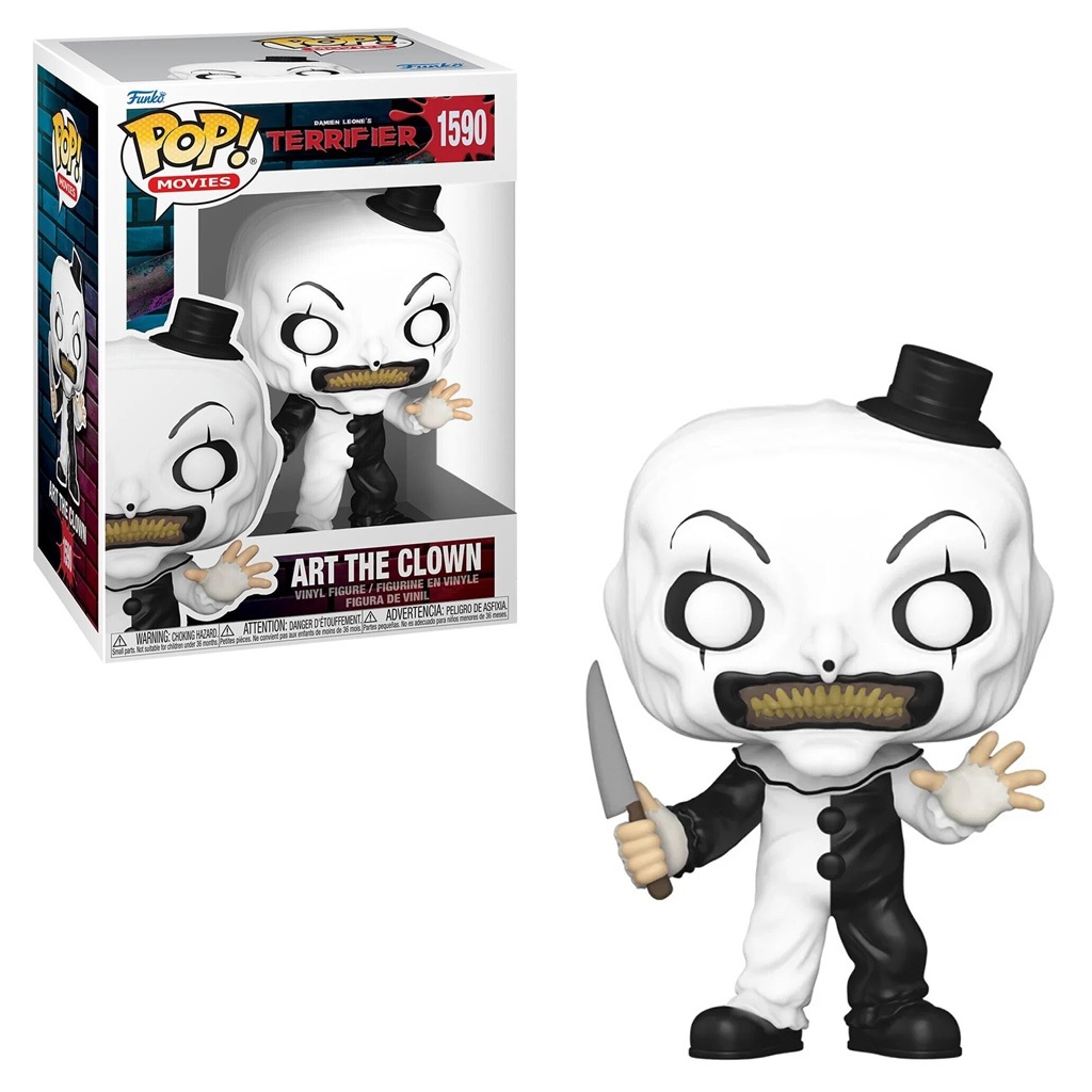 FUNKO POP TERRIFIER ART THE CLOWN 1590 NOVO ORIGINAL
