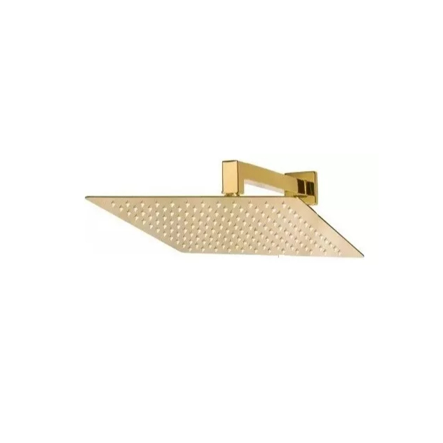 Chuveirão 30x30 Dourado Fosco C Duchinha +2 Acabamentos Registros.