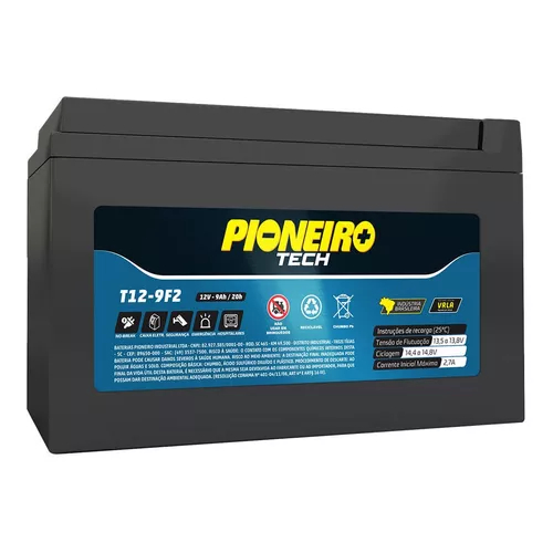 Bateria Ups Pioneiro Tech T12-9f2 12v 9ah em Oferta na Shopee
