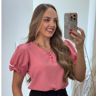 Blusa Feminina Moda Evangélica Social Trabalho Elegante em Oferta na Shopee