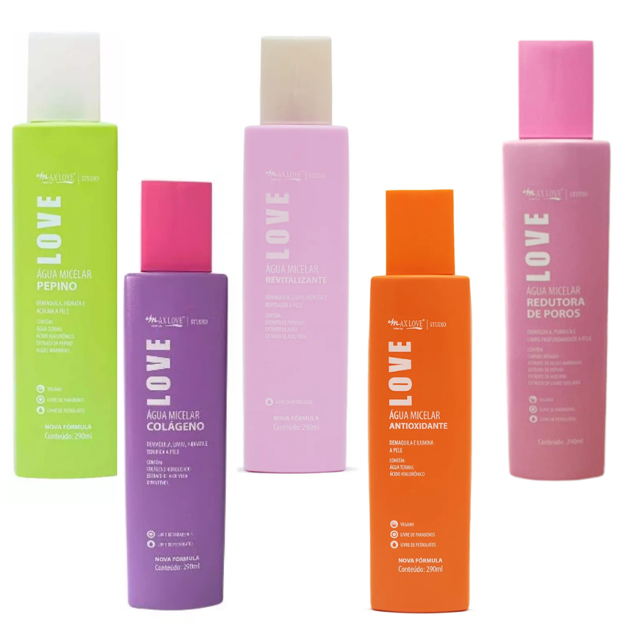 Água Micelar Love Max Love – Limpeza, Hidratação e Cuidado para sua Pele em Oferta na Shopee