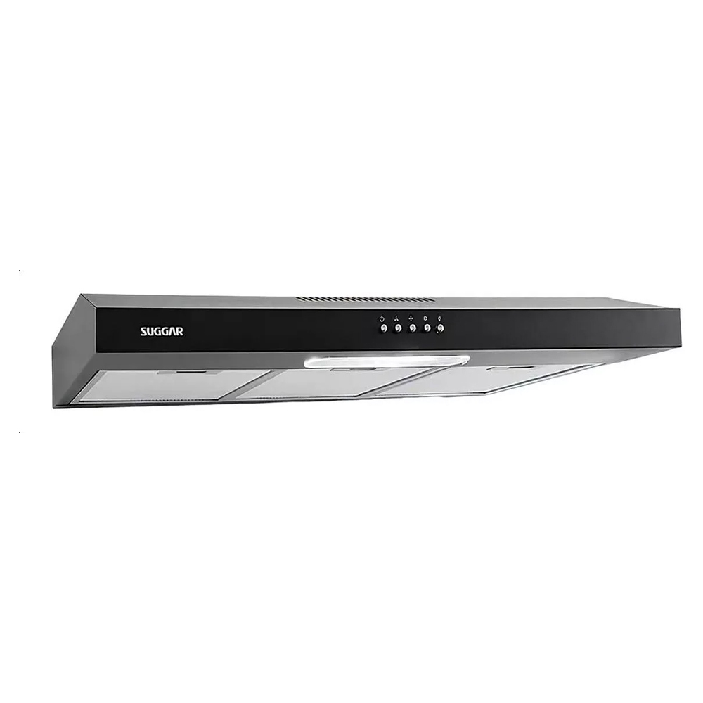 Depurador E Exaustor De Ar Slim 80 Cm Preto Suggar 127v Dps181pt 3 Velocidades