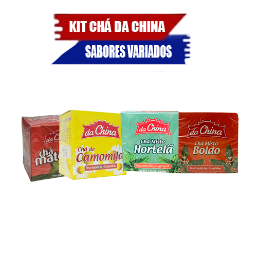 Chá Sortido Da China - 6g (10 Caixas) - Erva Doce, Erva Doce com Mel, Hortelã