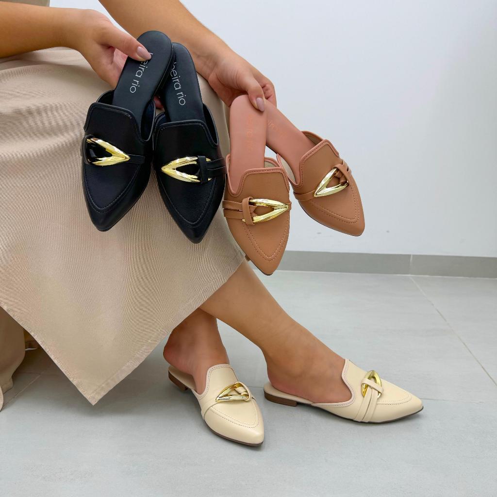 Sapato Feminino Mule Bico Fino Beira Rio 4134.1003