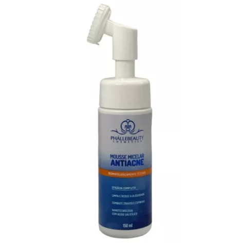 Mousse Micelar Phallébeauty Antiacne Combate Cravos Espinhas