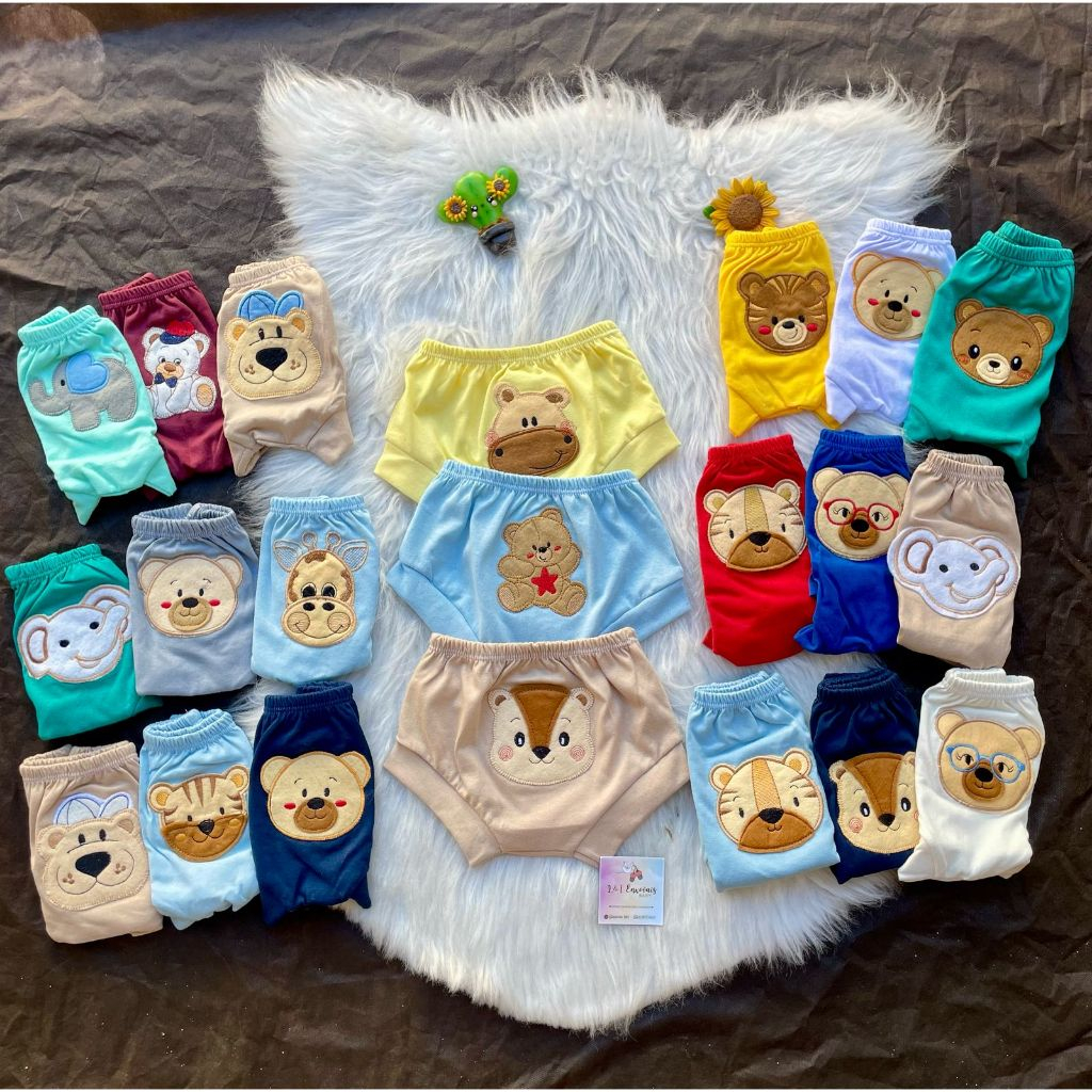 Tapa fralda short bebê menino tapa fralda recém nascido roupas de bebê kit 3