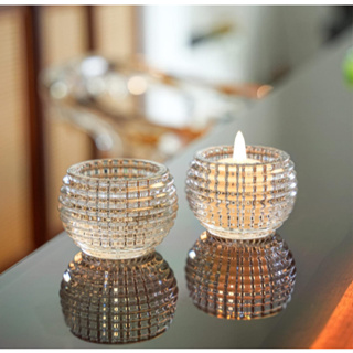 Kit 1/2 Castiçal de Vidro Grande Redondo Porta Velas Suporte Decoração 8x6,5cm em Oferta na Shopee