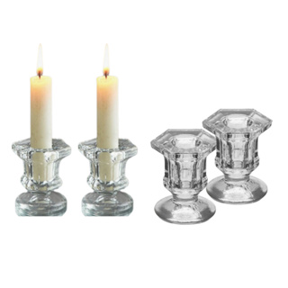 Kit 10 Castiçal de Vidro Porta Vela Pequeno Suporte para Vela Palito Decoração Luxo em Oferta na Shopee